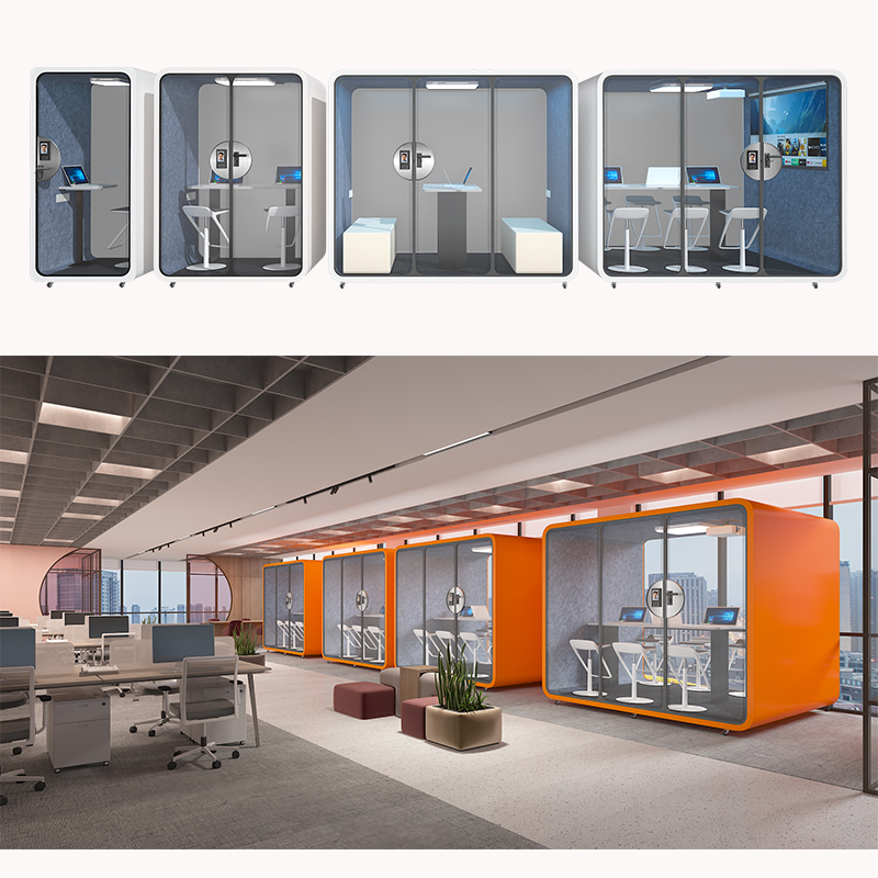 Removable Silent Warehouse Soundproof Booth Studio Room Call Pod with Ventilation System