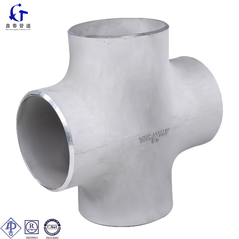 Heavy Duty Cross Pipe Fitting Carbon/Stainless/Alloy Steel ANSI/GB/DIN Standard Butt-Weld Equal Cross for Industry