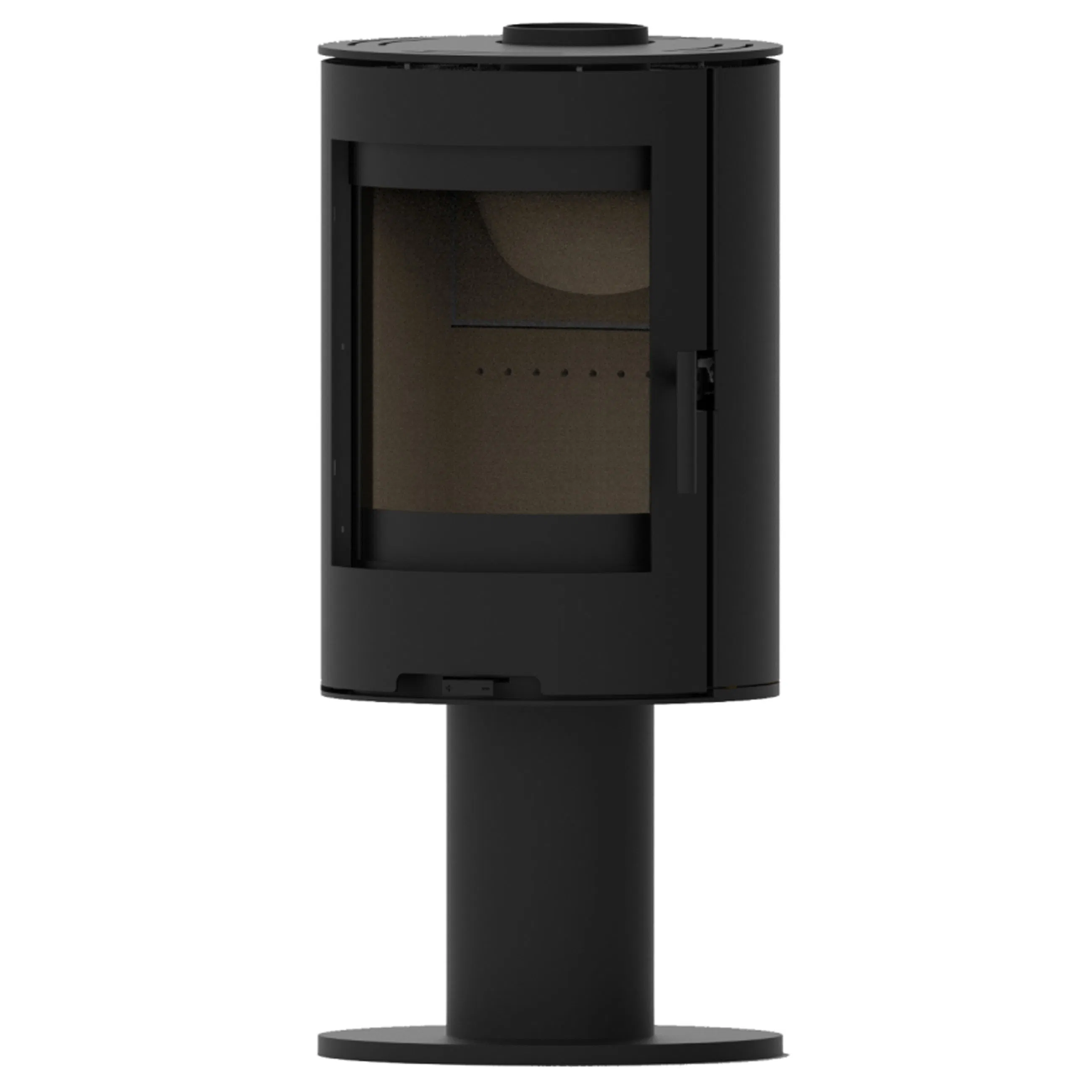 Cylinder Stove Eco Design Ready Multifuel Stove Wood Fireplace S117 Pedestal