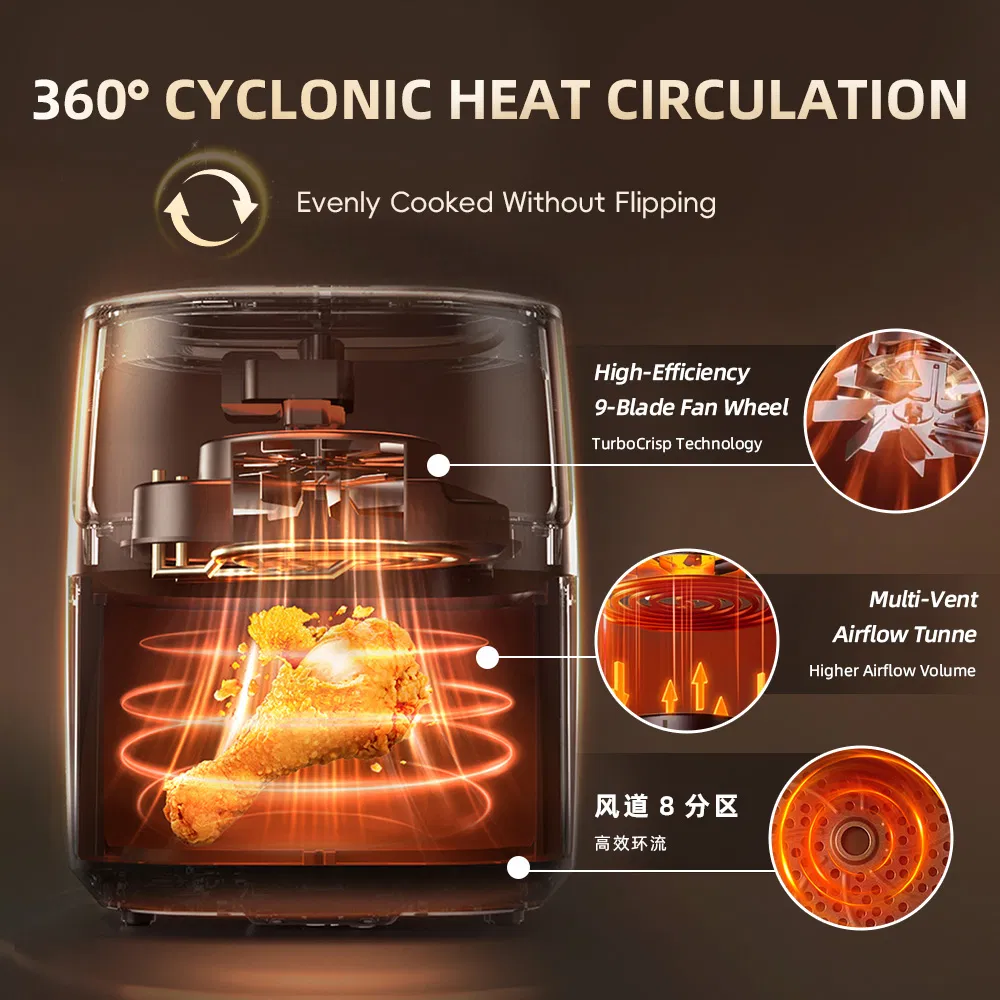 Smart 4L Touch Control Air Fryer for Healthy Cooking