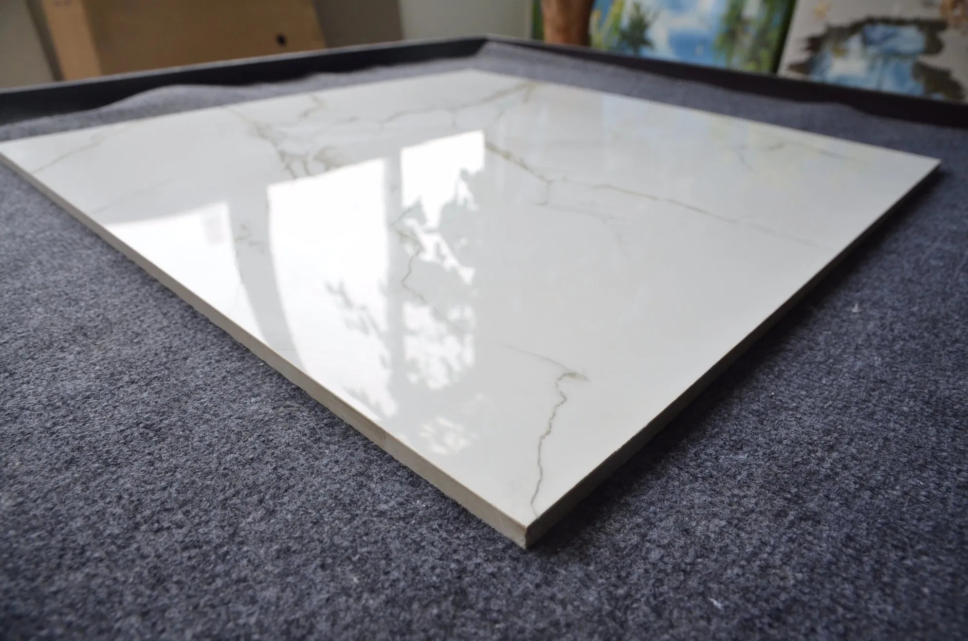 Wholesale Porcelain Glazed Tile 60X60 American Style Apartment Dining Room Polished Porcelain Tile