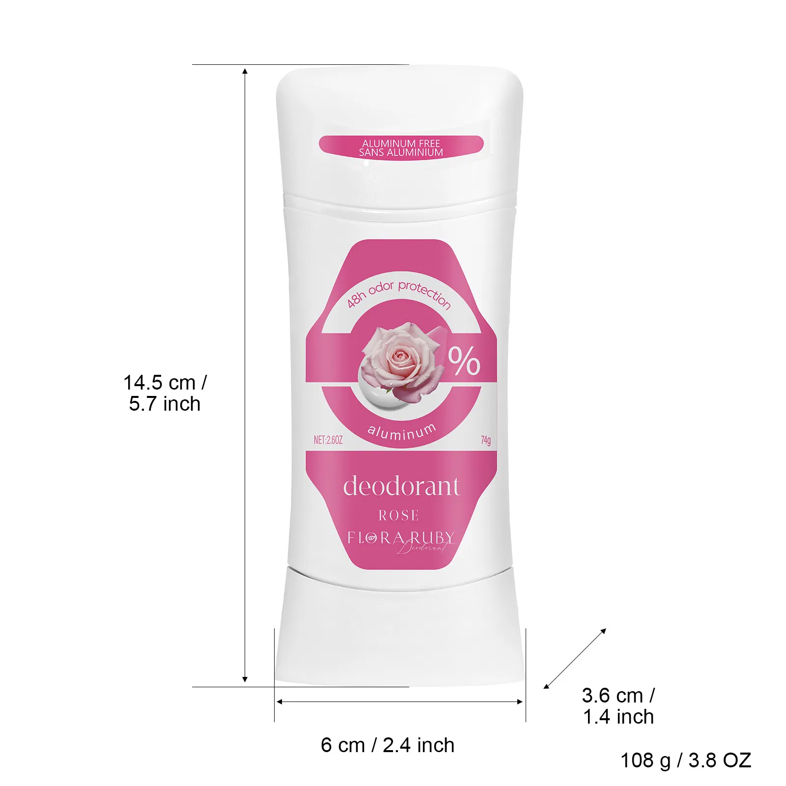 Gentle Aluminum-Free Deodorant with Refreshing Non-Irritating Pearl Beads