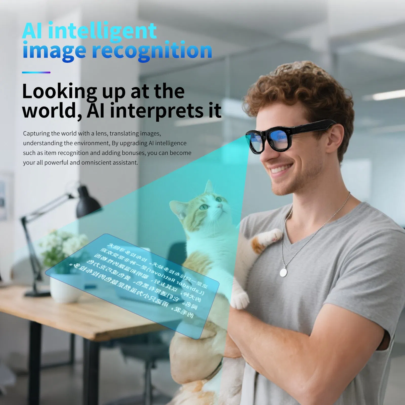 Al Intelligent Camera Glasses / Ai Translation Glasses