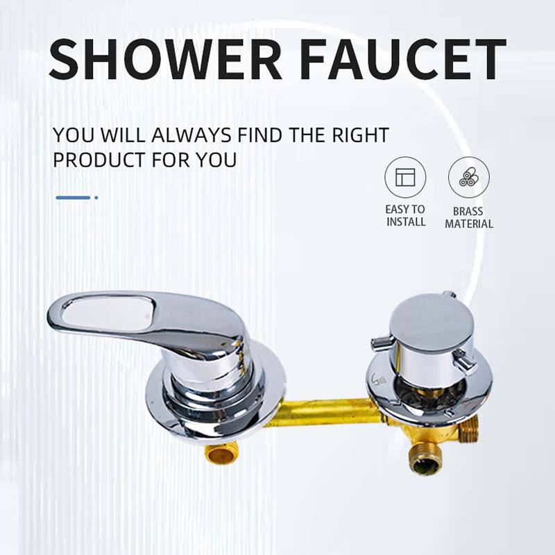 Concealed 2/3/4/5 Ways Brass Shower Tap Screw or Intubation Copper Mixing Valve