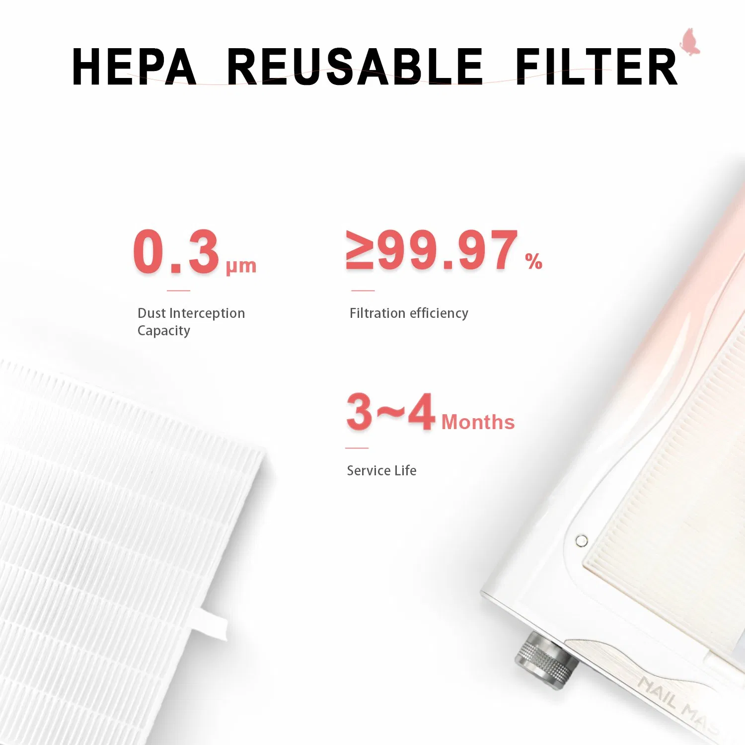 Efficient Cordless Nail Dust Collector for Salon Professionals