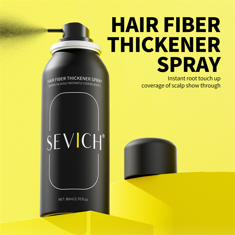 New Custom Organic Instant Strong Hold Hair Volume Fibers Root Touch up Spray