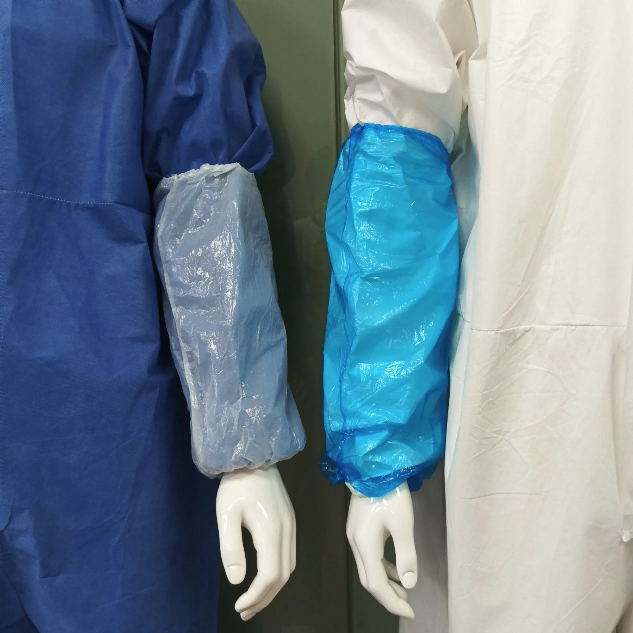 Blue White Water-Proof and Dust-Proof Disposable PE Plastic Sleeves for Industrial Use