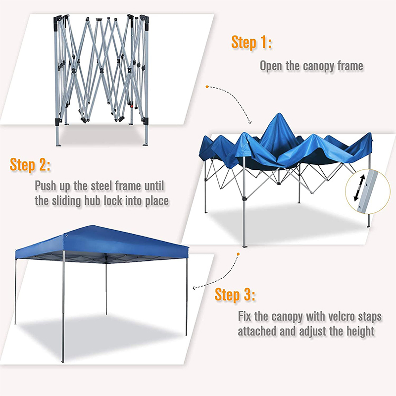 Cheap Portable 3X3 Folding, Pop up Gazebo with Side Walls Printed Canopy Tents for Trade Shows Aluminum Outdoor Waterproof