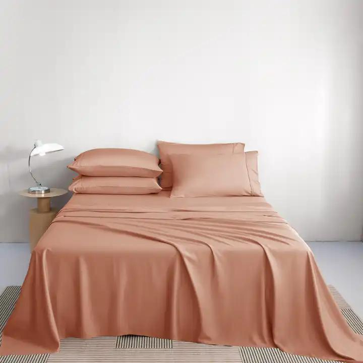 Wholesale Breathable Home Textile Luxury 4 Piece 100% Bamboo 300tc Bed Sheet