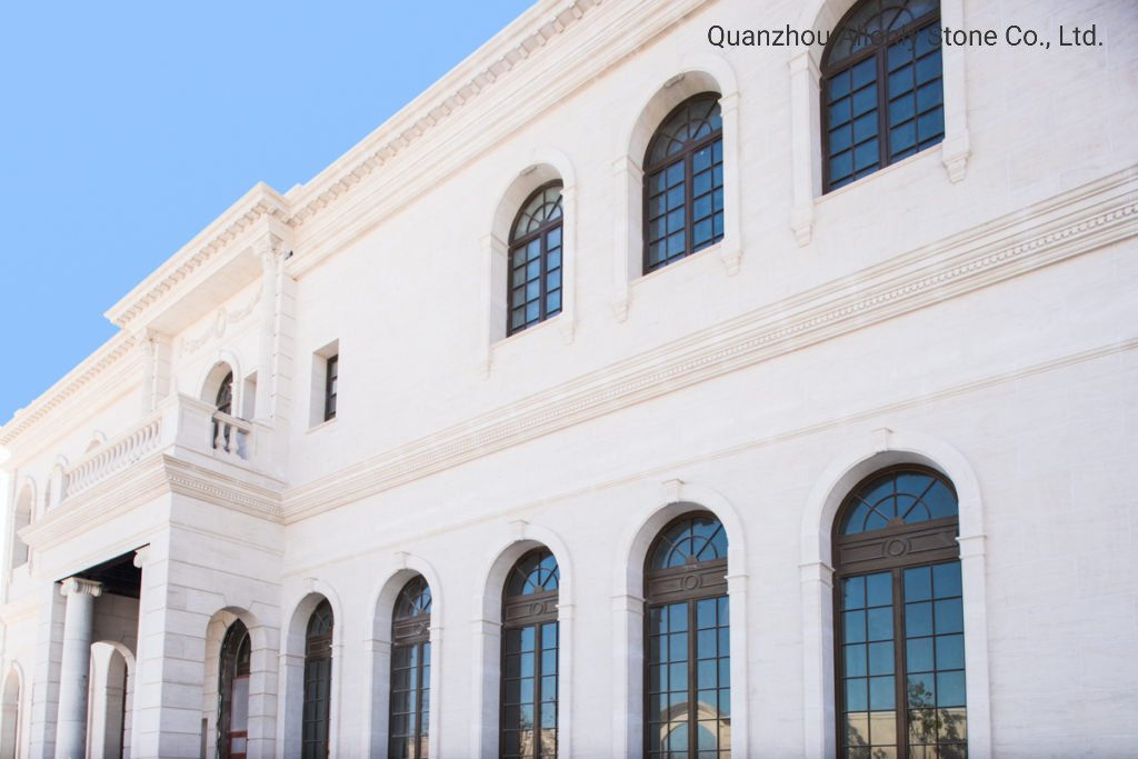 French Limestone Wall Floor Decor Stone for Facade Door Surround Baluster