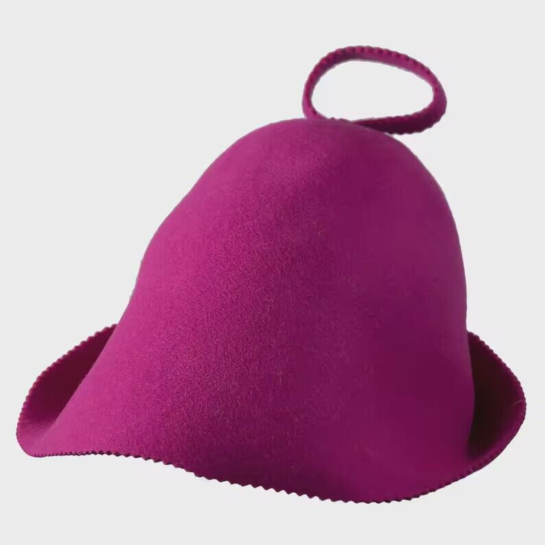 High Quality 100% Wool Felt Sauna Hat for Russia