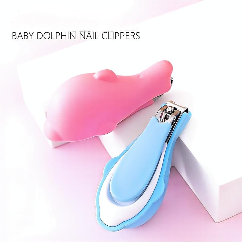 High Quality Cartoon Dolphin Baby Nail Clippers Safe and Chic Nail Trimmer for Newborns Prevents Skin Injury