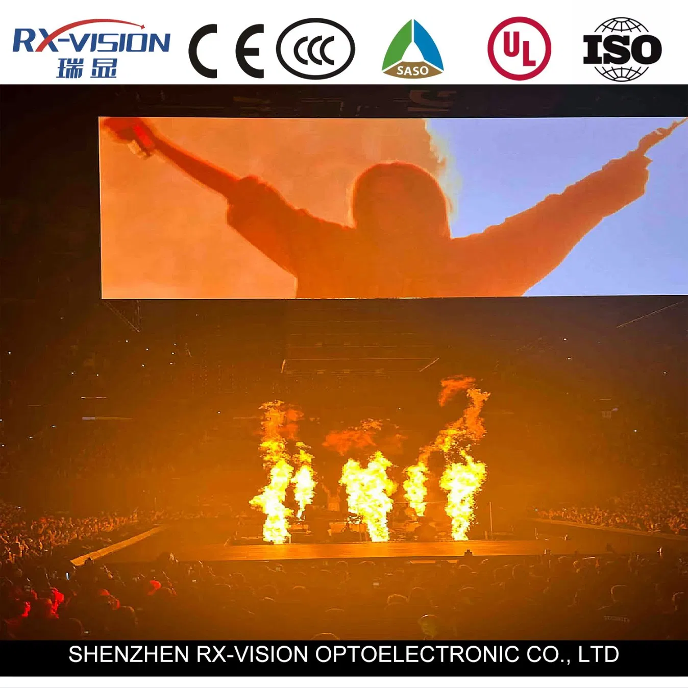 P1.95 500*1000 Rental Indoor LED Display Screen for Concert Show Events