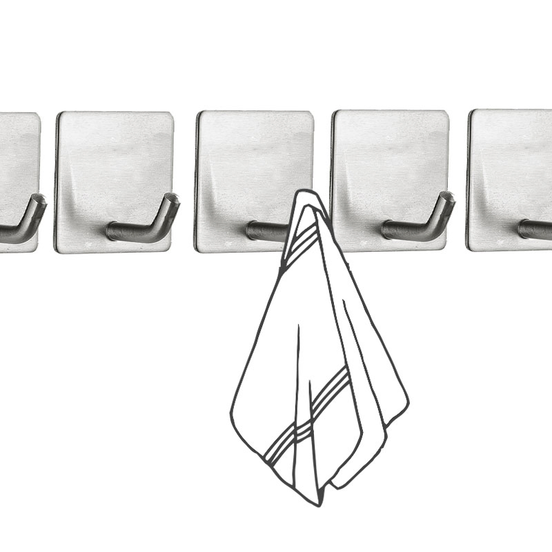 Крючки для одежды настенные 3 м, нержавеющая сталь