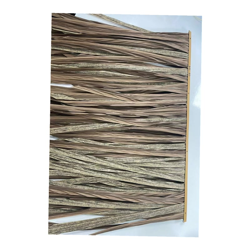 Synthetic Palm Leaf Thatch Sheets for Resort Style Outdoor Roof
