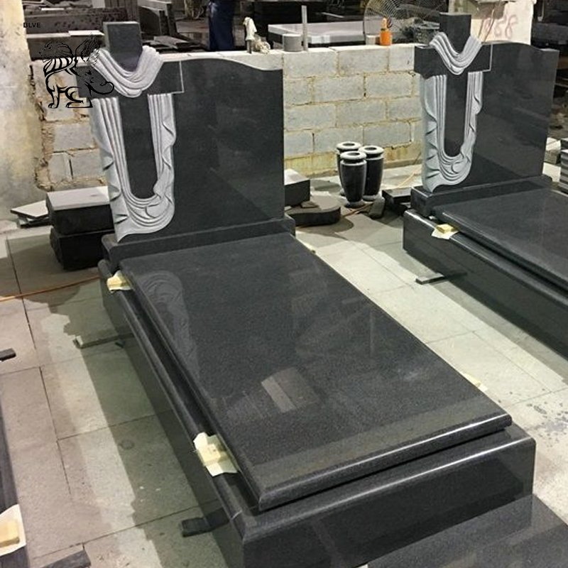 Factory Wholesale China Black Granite Tombstone and Monument Cemetery Graves Stone Headstone