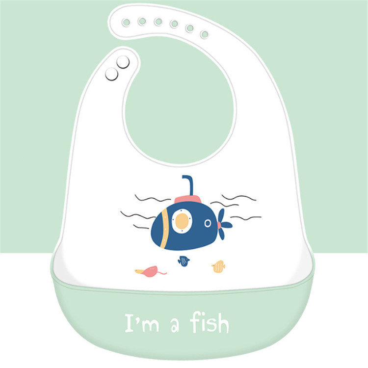 Wholesale Waterproof Wearable Soft Silicone Baby Bib