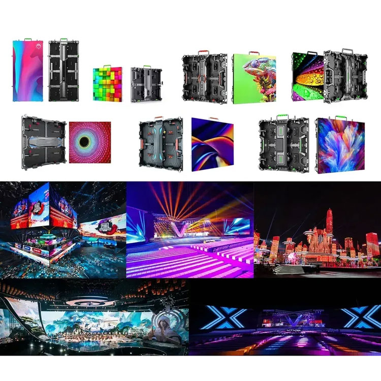 Advertising Waterproof Full Color Rental Indoor Video Wall Screen LED Display for Stage