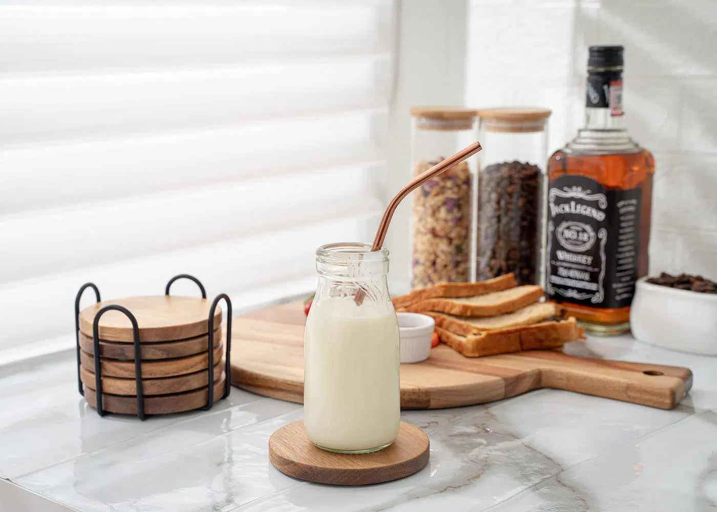 Wooden Dinnerware Bamboo Coaster Set for Cup and Pot