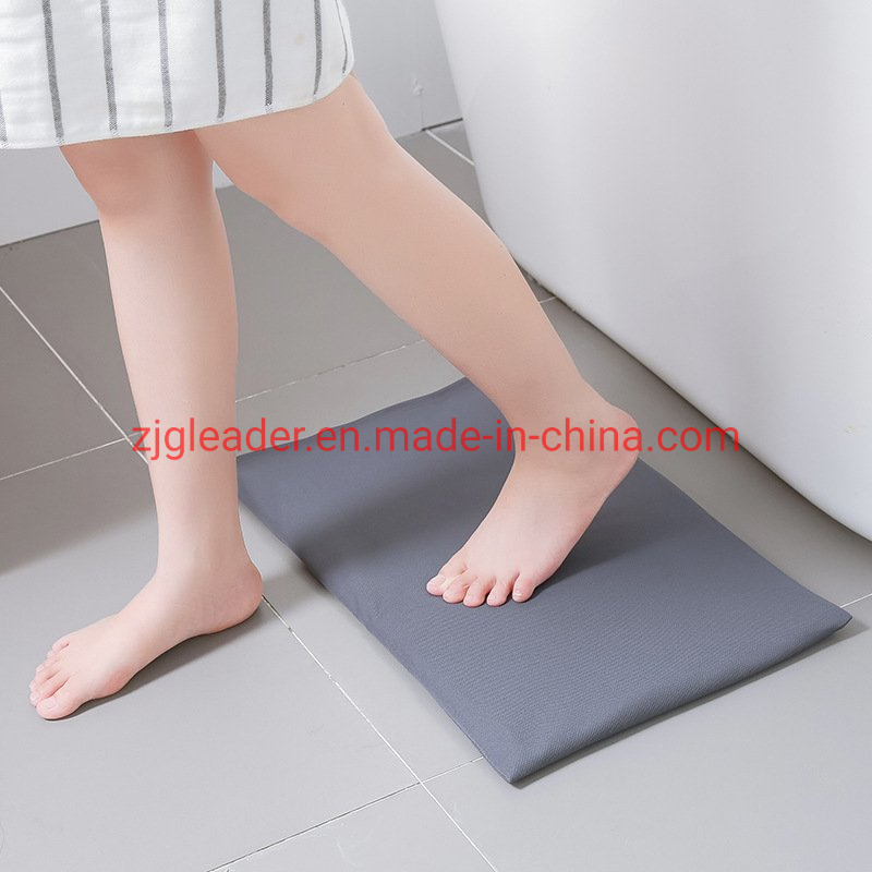 Zjgleader Diatom Mud Mat Toilet Water Absorption Diatomaceous Earth Soft Mat Quick-Drying Diatom Mud Mat Bathroom Non-Slip Mat