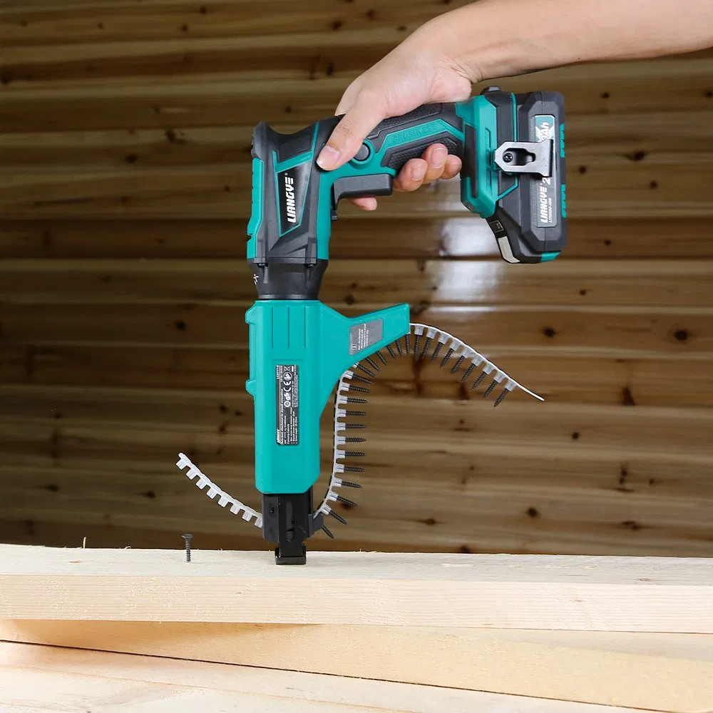 Liangye Cordless Power Tools 18V Brushless Autofeed Drywall Screw Gun