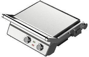 4 Slice Stainless Steel Panini Sandwich Maker Contact Press Grill