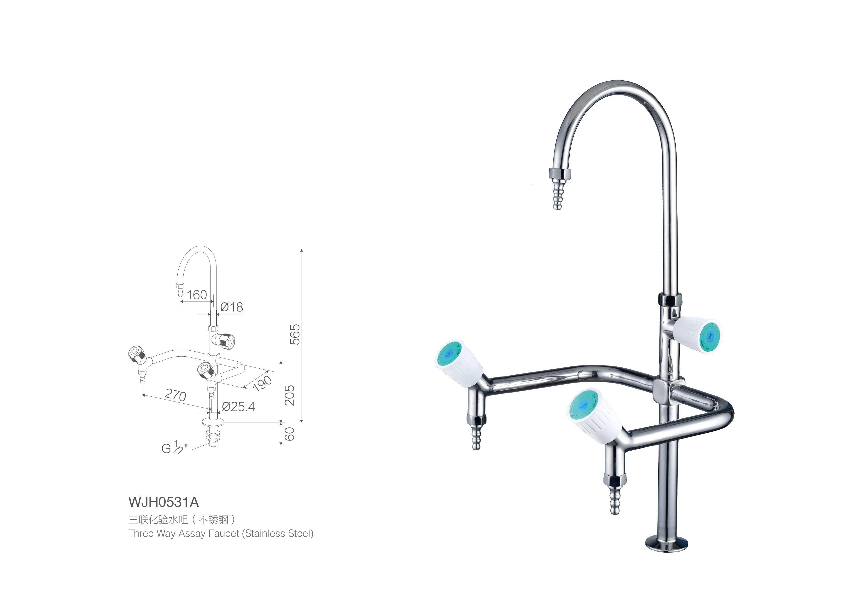 Лабораторный кран из нержавеющей стали антипротечный