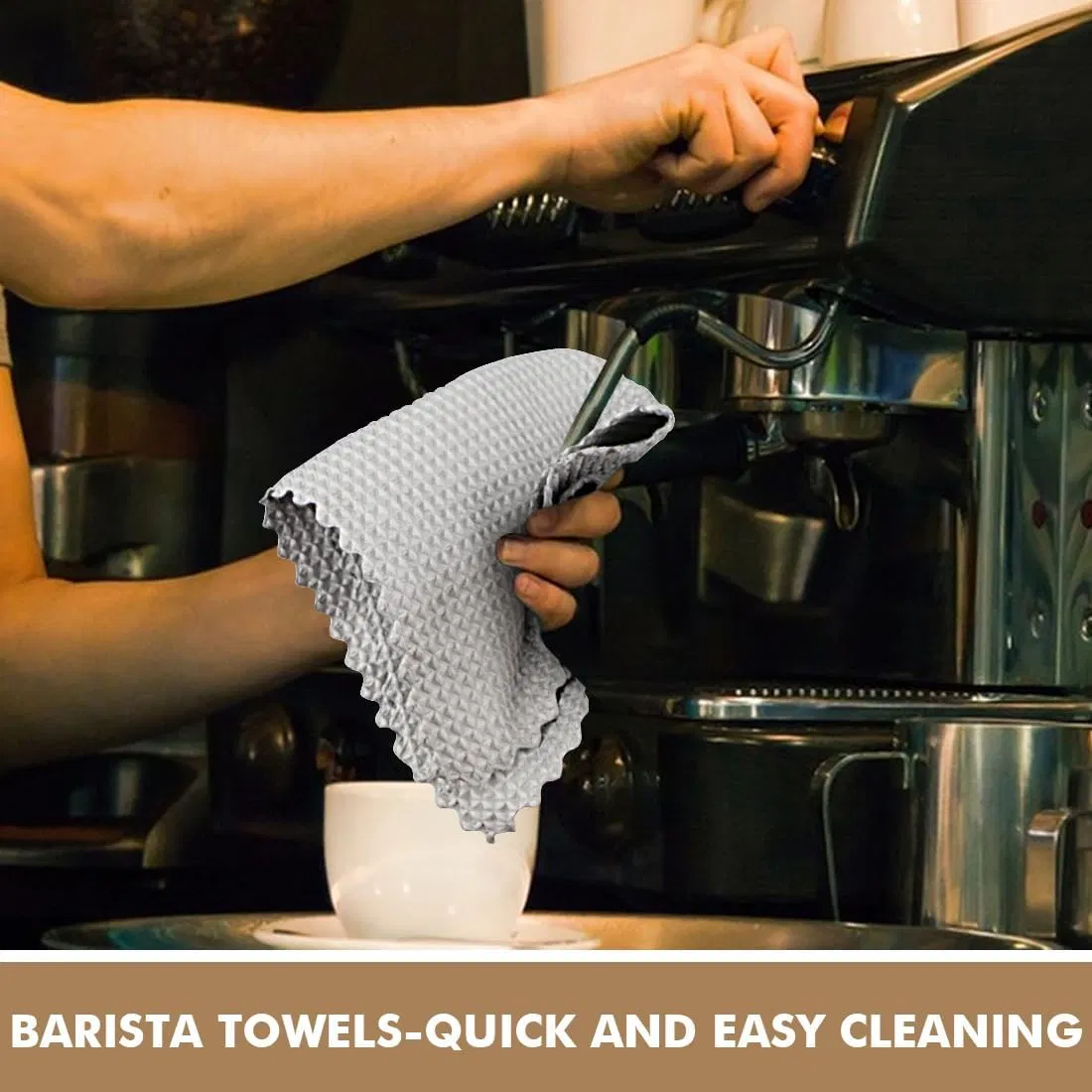 Brighthomey Microfiber Glass Cleaning Cloth Lint Free Polishing Cleaning Rags Stainless Steel Wipes