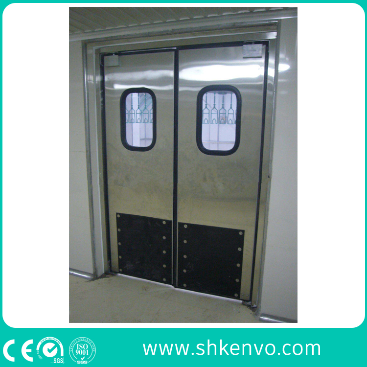 Double Acting Swinging Aactive Thermal Insulated Stainless Steel Metal or ABS Impact Traffic Door for Food Factory or Cold Rooms or Restaurant