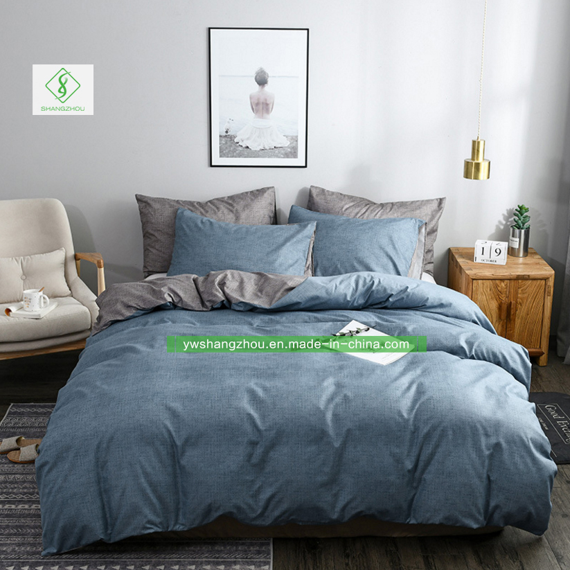 Plain Bedding Set Home Textile Bedding Sheet and Duvet Cover