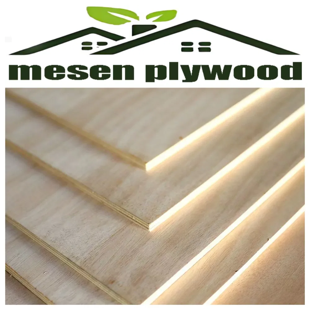 Waterproof 4×8 Feet Bintangor Okume Face and Back Multilayer Commercial Plywood for Furniture Cabinetry