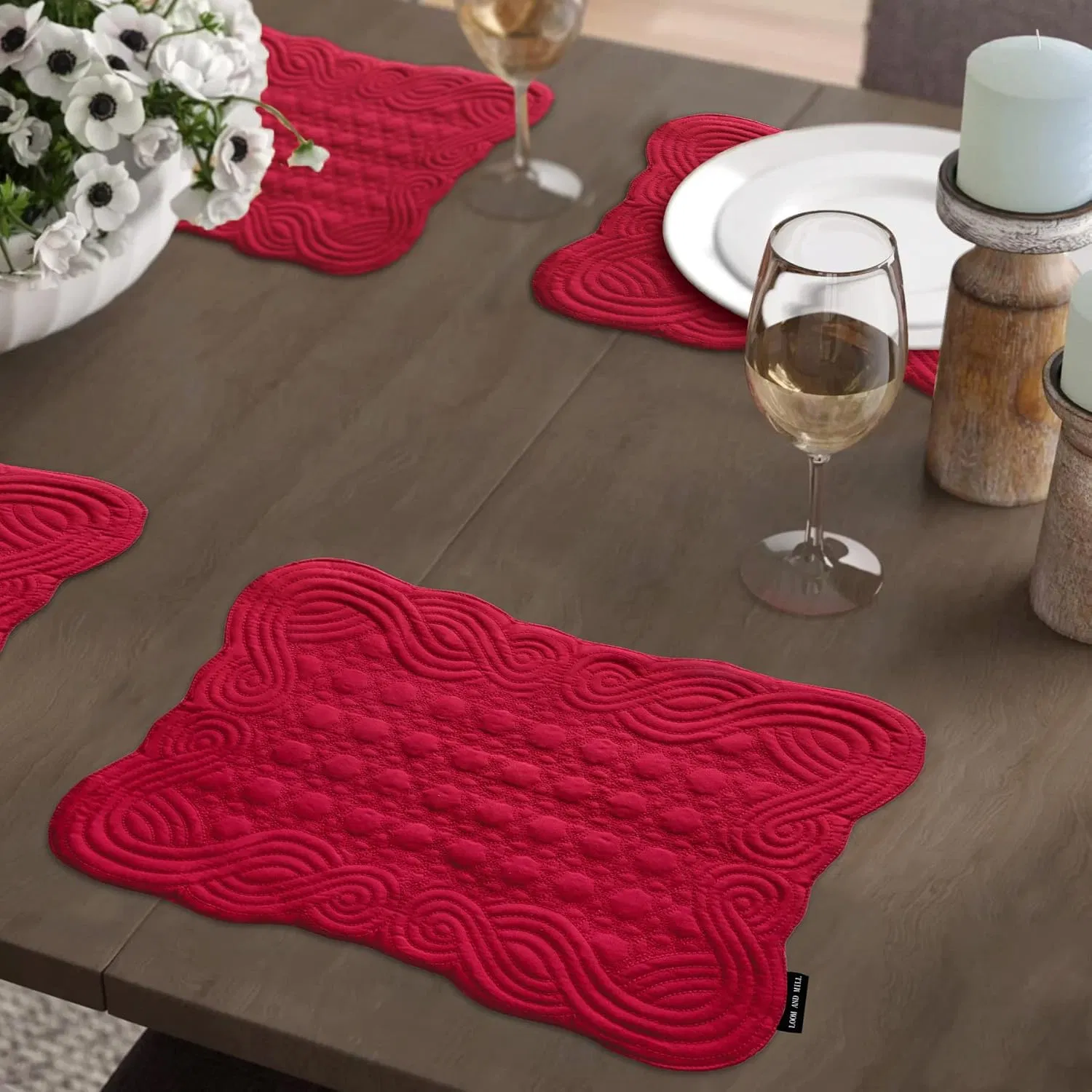 Stylish Machine Washable Rectangular Placemats for Dining Tables