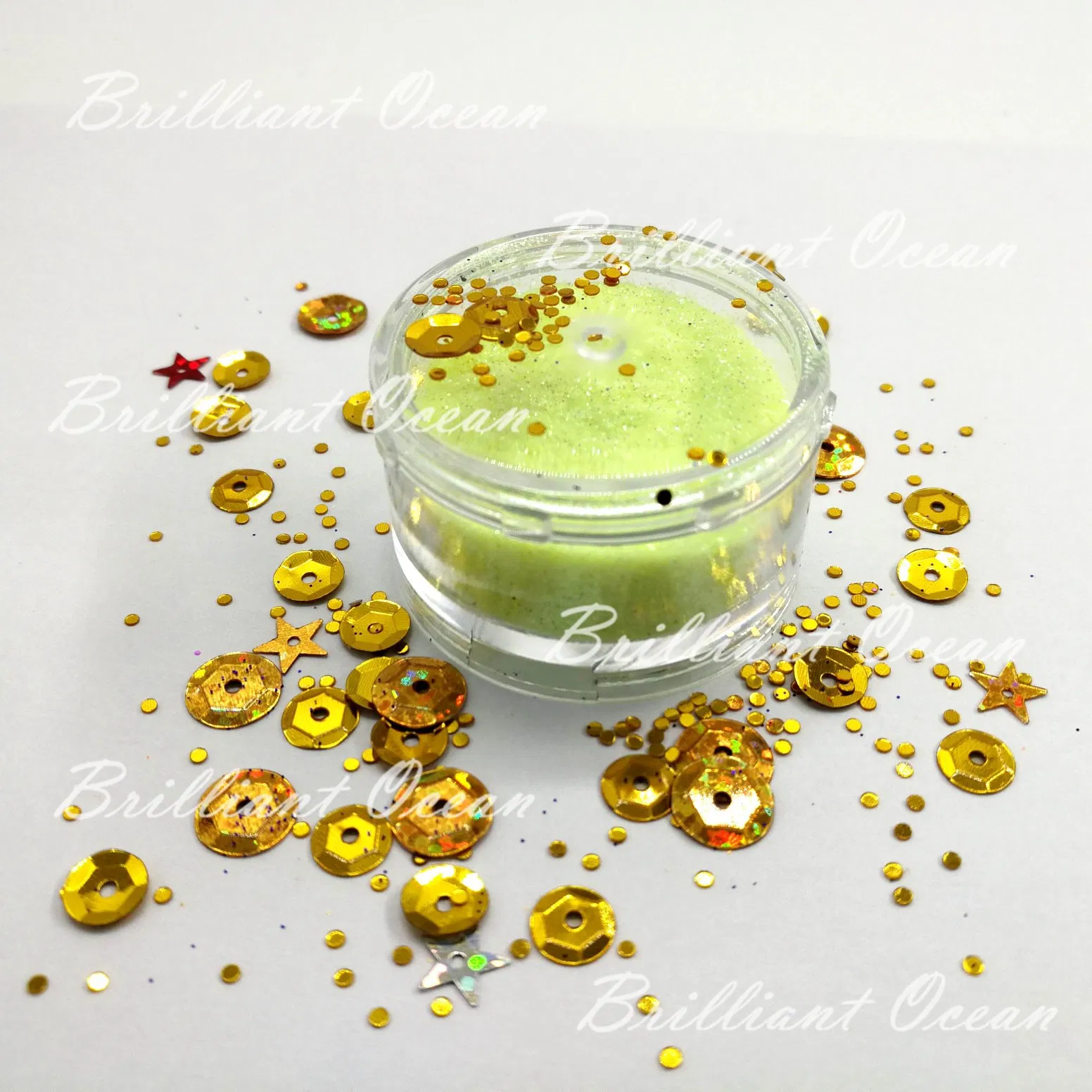 Cosmetic Grade Glitter Piece Glitter Powder for Nail Arts