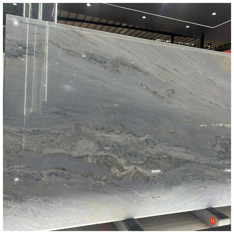 Iceberg Blue Quartzite Slabs for Tiles and Countertops
