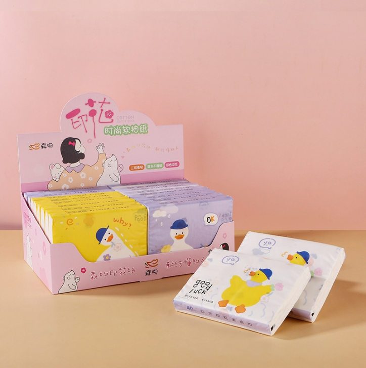with a Soft Texture That Fits Delicate Facial Skin Color Facial Tissue