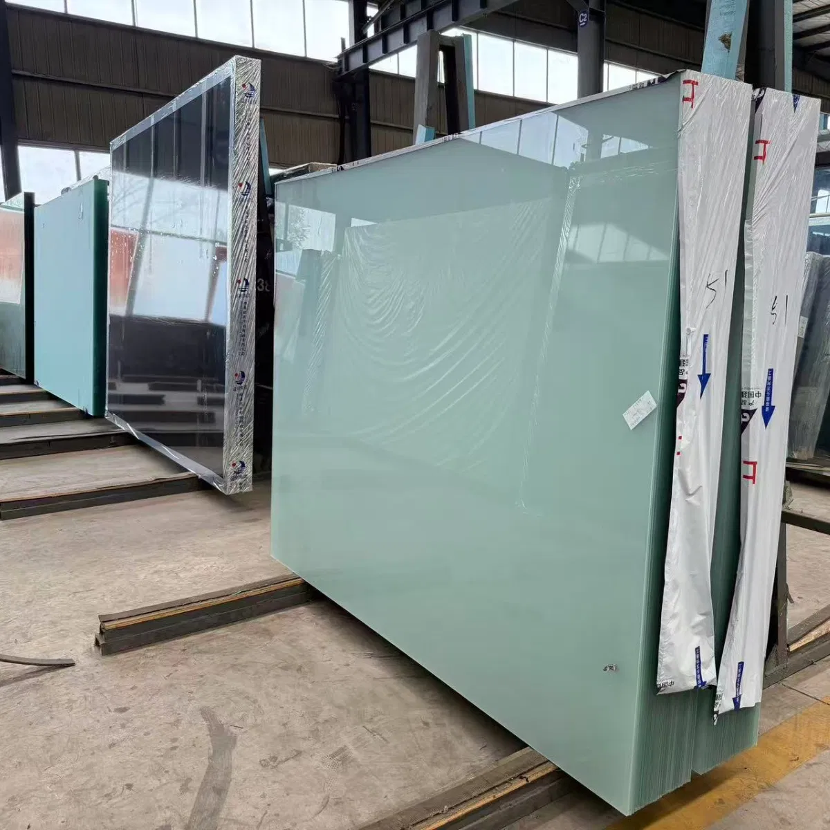Custom Privacy Frosted Glass Panel/ Opaque Frosted Glass /Acid Etched Glass /Kitchen Window and Door Glass/ Bathroom Glass