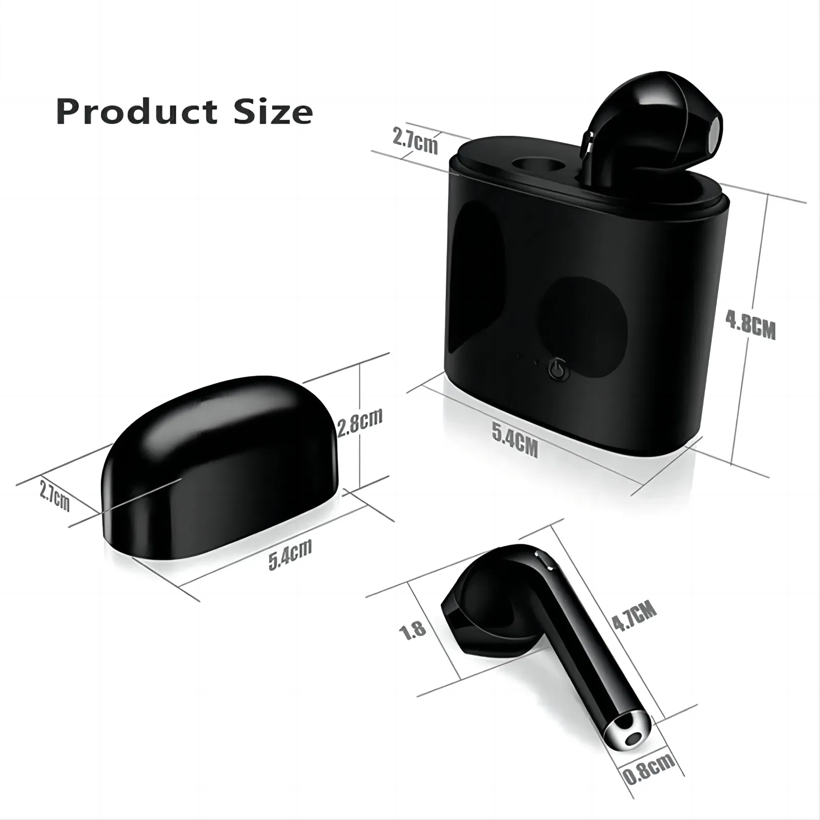 I7s Tws 5.0 Mini Earphones Wireless Headset HiFi Stereo Headphones Waterproof Sport Earbud Earphone