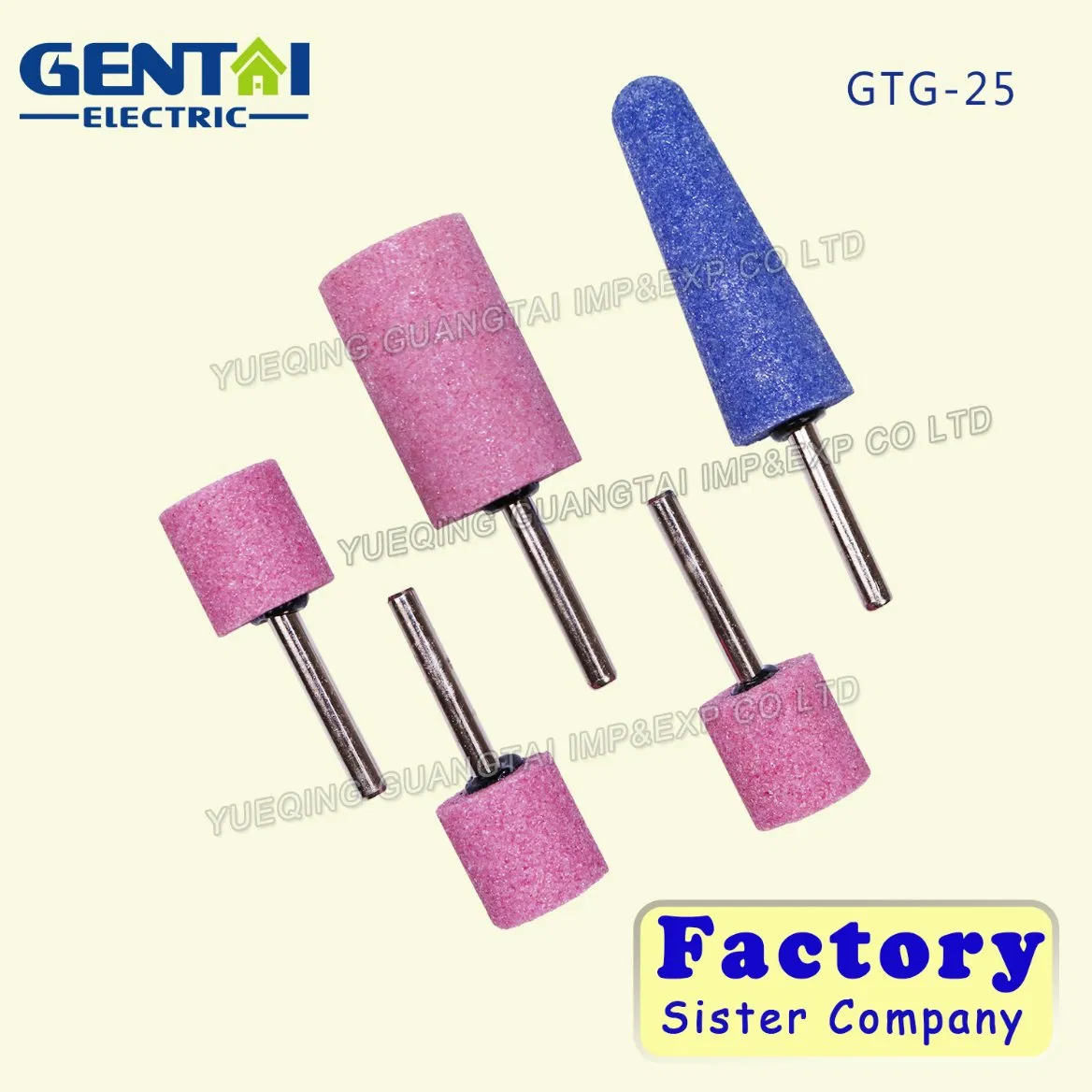 Шлифовальный головка 25x25 мм 46# с хвостовиком 6 мм