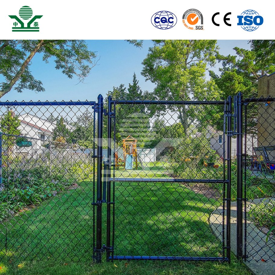 Zhongtai Chain Link Security Fence China Manufacturers Diamond Pattern Wire Mesh 3.8mm Diameter 42 Inch Stadium Chain Link Fence
