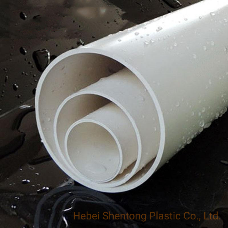 Water Supply 20-250mm PVC Pipe Underground Drainage Plastic Pipe