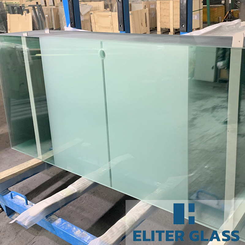 Custom Clear and Colour Acid Etched Frosted Glass for Building/ Window and Door Decorative with Various Design