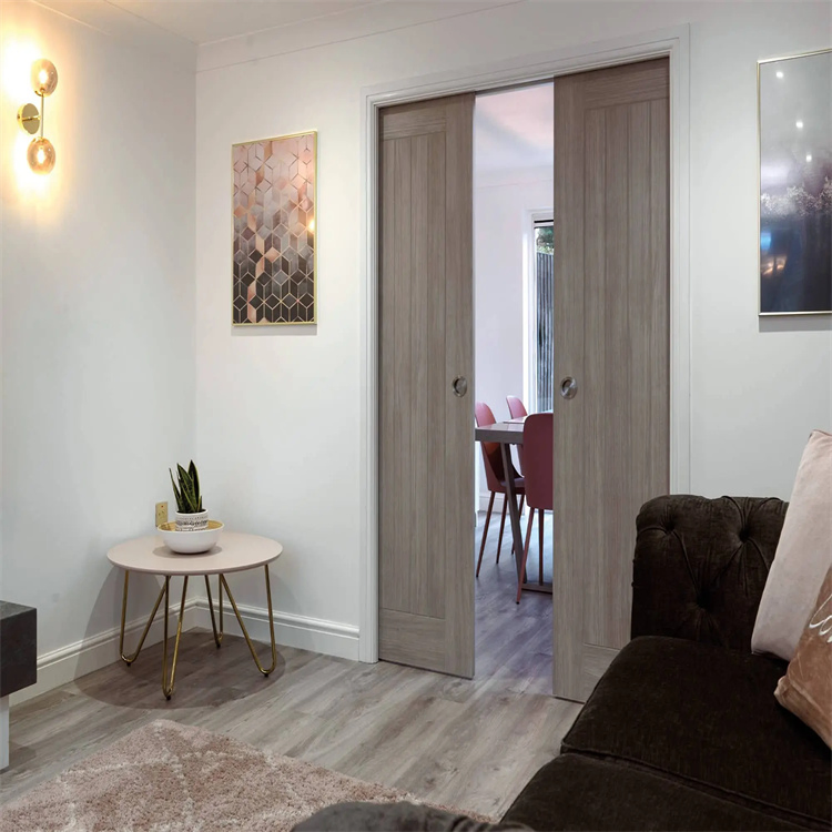 Cbmmart Wooden Door Cavity Privacy Wooden Pocket Sliding Doors