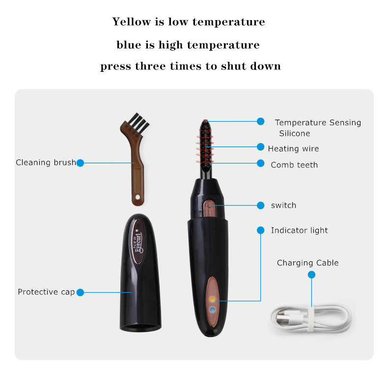 Rechargeable Electric Eye Curler