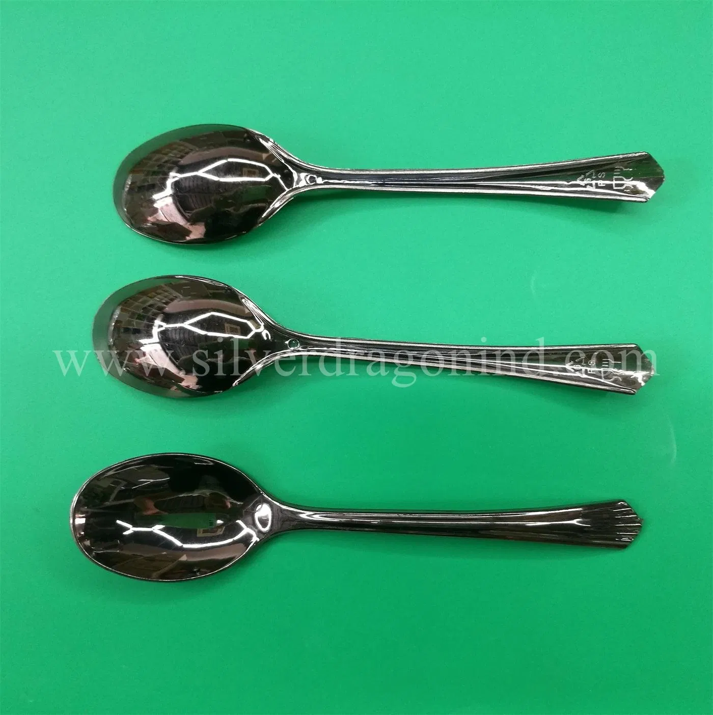 Silver Plated Disposable Plastic Cutlery, Knives Forks Spoons