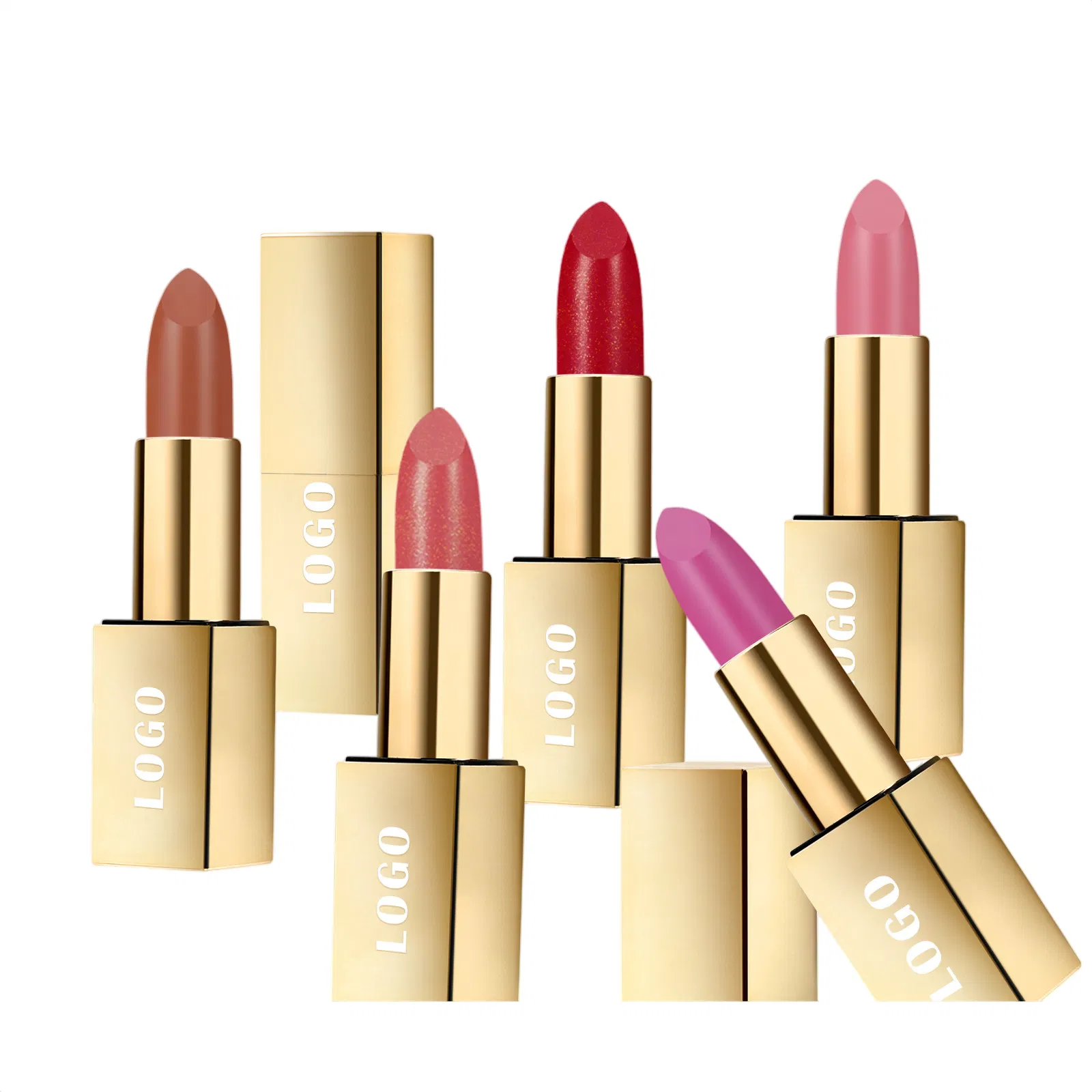 High Hydrating Shimmer Lipstick Private Label High Pigmented Moisturizing Nude Vegan Lipstick Makeup