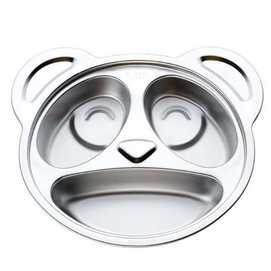 Panda Food Grade Stainless Steel Cartoon Car Plate
