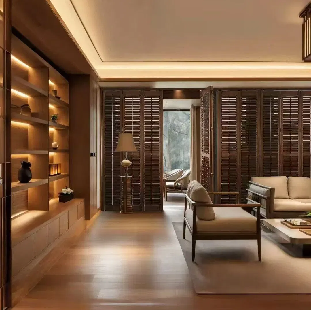 Home Delivery Available High Quality Customized Interior Wood Shutters Factory Price Plantation Window Shutters for Every Day