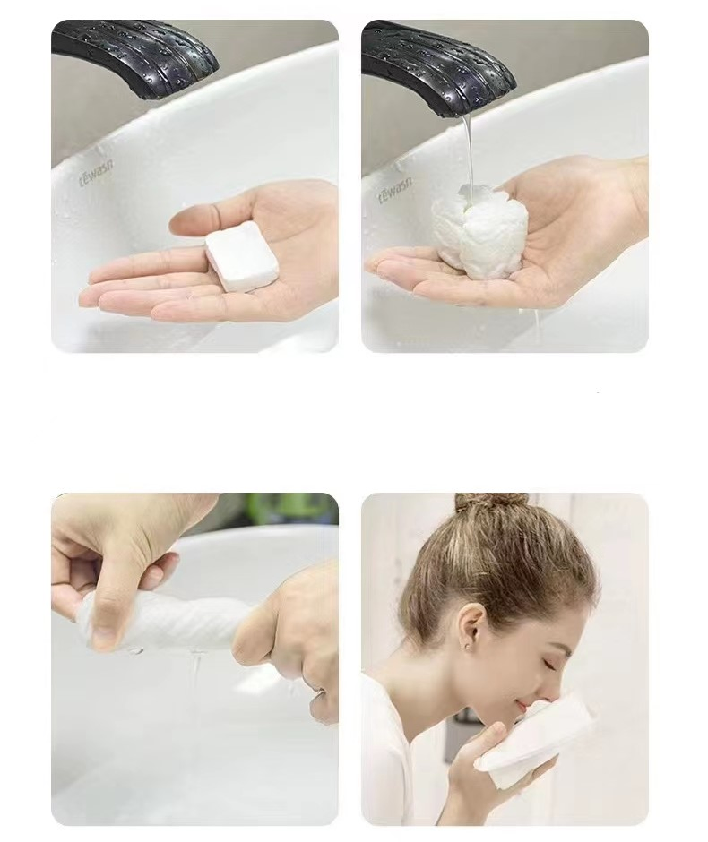 30*70cm 80GSM Disposable Microfiber Non-Woven Fabric Bath Towel Pure Cotton Thickened Travel Towel