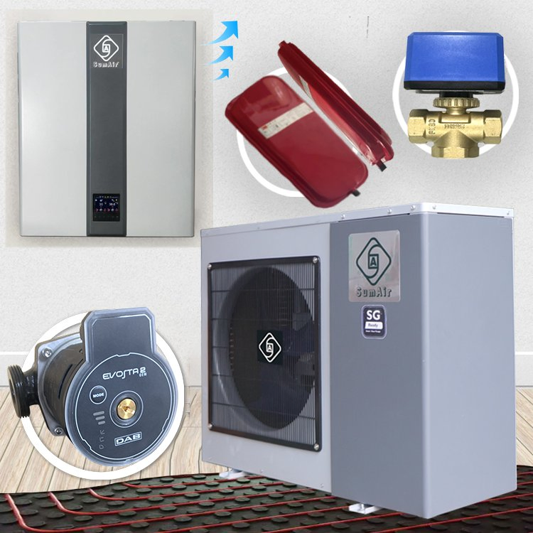 Factory Supply -25dg 8-12kw a+++ Top Cop House Heating Daily Hot Water R32 DC Inverter Air Source Air to Water Heater Thermal Pump Boiler