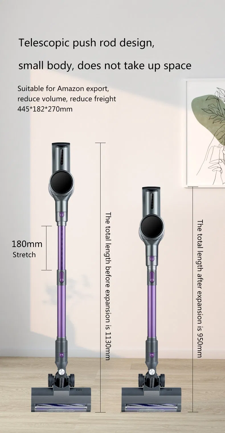 Cordless Stick Vacuum Cleaner Rechargeable for Home Cleaning Strong Suction